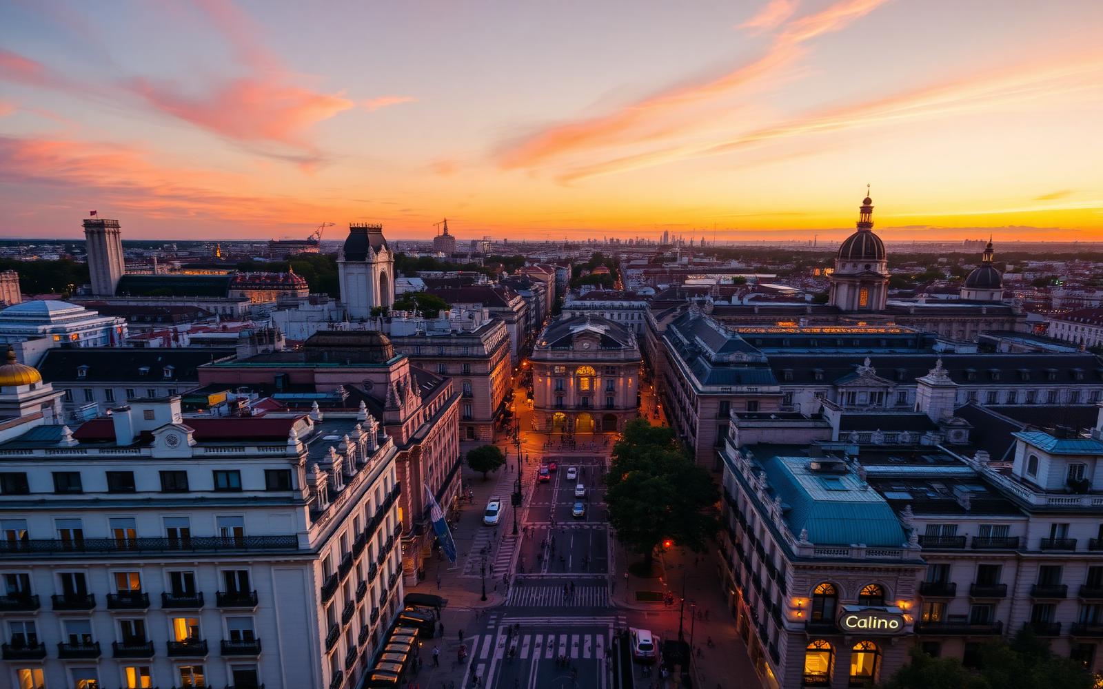 Madrid al atardecer